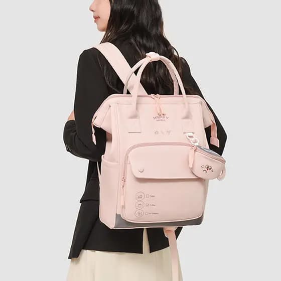 8.15 Huaxi Novo Produto Leve Bolsa Mamãe Feminina 2025 Mochila de Grande Capacidade Mochila de Viagem Leve Ao Ar Livre