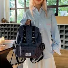 AZN novo produto mochila feminina Original antigo início de alto valor júnior estudante do ensino médio mochila classe C