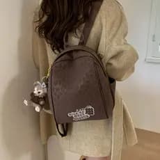 AZN novo produto nicho Design Mini mochila Commuter leve viagem All-Match bordado Crossbody saco feminino 11.7