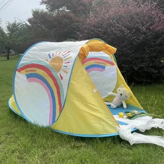 Versão coreana ins crianças arco-íris tenda bebê Indoor jogar casa ao ar livre parque à beira-mar acampamento protetor s
