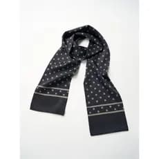 Giyomon lenço de seda masculino preto pequeno quadrado primavera outono terno decote cachecol xale negócios Retro fino c