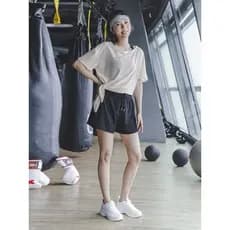 Terno de corrida feminino 2025 novo estilo esportes gaze Yoga Wear blusa solta mais magro olhar de secagem rápida camise