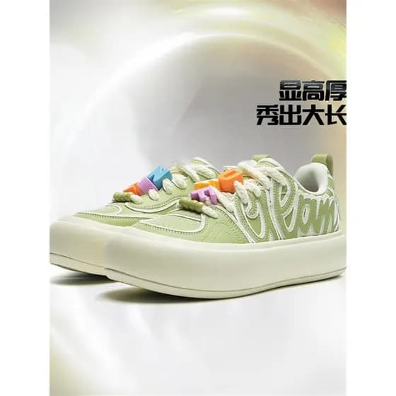 China Li Ning outono inverno novo estilo Puff sapatos femininos casuais confortáveis resistentes ao desgaste sapatos esp