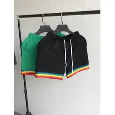 Verão Shorts de três pontos casal na moda Casual esportes estiramento algodão respirável fino-ajuste All-match correndo