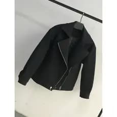 Jaqueta masculina outono inverno engrossado único topo solto Casual na moda bonito lapela zíper jaqueta da motocicleta