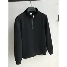 Forro de lã engrossado outono inverno estilo pesado pulôver masculino meio zíper moletom esportivo masculino na moda mei