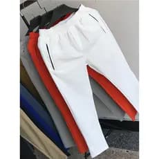 Calças casuais masculinas Slim-fit simples All-match calças masculinas bonito na moda versão coreana calças magras prima