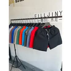 Shorts masculinos finos estiramento Casual esportes soltos correndo calças de Fitness calças de pijama 4 pontos calças m