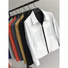 Pequeno topo Casual bonito jaqueta masculina primavera outono lapela juventude ferramentas outono jaqueta masculina