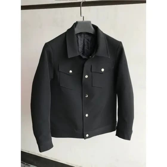 Jaqueta masculina lapela jaqueta primavera outono All-Match curto bonito Casual topo masculino pequeno topo