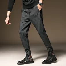 Calças xadrez britânicas calças casuais masculinas outono calças masculinas 2023 novo estilo na moda magro-ajuste calças