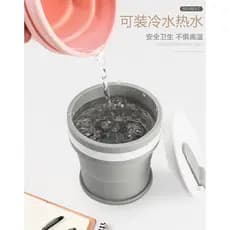 Copo de água dobrável copo de água de Silicone resistente a altas temperaturas copo de café de água fervente portátil vi