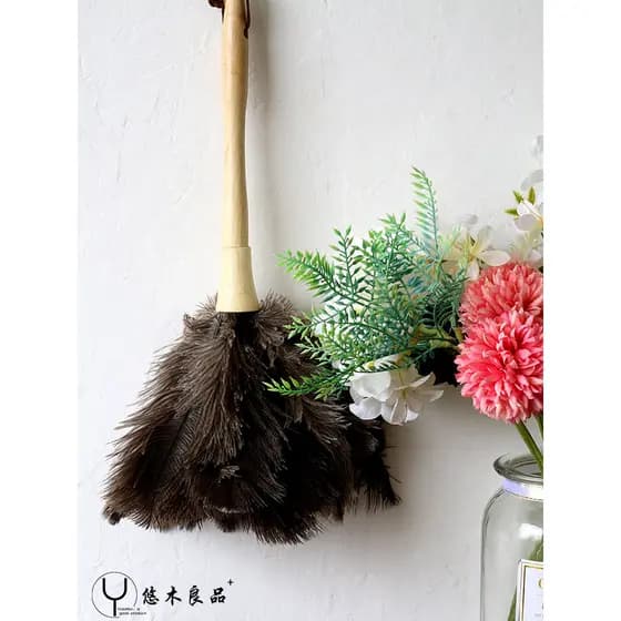 Espanador de penas de avestruz Natural limpeza espanador sanitário poeira espanador de carro cama varrendo poeira ferram