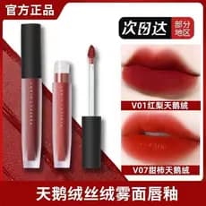 Diário perfeito veludo lábio esmalte ouro veludo V01 fosco v05 batom feminino estudante barato V08 amostra média