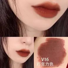Perfect Diary Velvet Lip Glaze V16 Chocolate Matte Matte Batom v10 Batom V01MINI Amostra Média