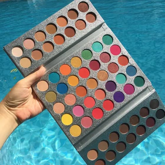 63 cores paleta de sombras coloridas palco maquiagem artista dedicado palco maquiagem desempenho cosméticos maquiagem