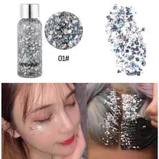 Sombra de lantejoulas líquidas crianças palco maquiagem glitter Gel desempenho maquiagem adesivo rosto diamante jóias gr