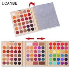 UCANBE 86 cores paleta de sombras bonitas peroladas foscas contorno Blush paleta de maquiagem multiefeito de alto brilho