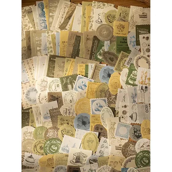 200 folhas grande quantidade antigo tempo teatro caderno notas americano Retro etiqueta caderno Material Base nota papel