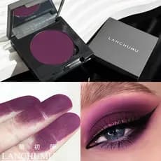 Fosco roxo escuro roxo escuro monocromático esfumaçado maquiagem sombra caixa coloração de longa duração à prova dwaterp