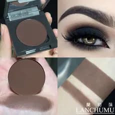 Sombra fosca cor terra maquiagem coloração cor café escuro com caixa monocromático esfumaçado maquiagem palco latino maq