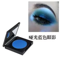 Sombra de olho azul fosco fácil de colorir fosco Klein azul menta azul escuro monocromático com caixa maquiagem maquiage