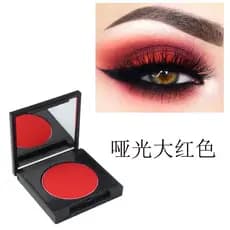 Fosco grande sombra vermelha genuíno vermelho chinês paleta de maquiagem palco Drama fosco COS monocromático com caixa f