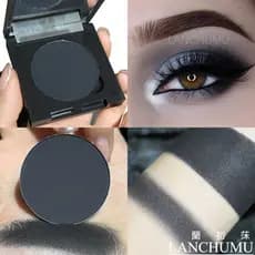 Preto fosco sombra monocromática com caixa paleta de sombra coloração esfumaçado maquiagem olho maquiagem palco maquiage