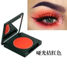 Laranja sombra laranja vermelho amarelo laranja fosco maquiagem fosco monocromático com caixa COS maquiagem Drama palco