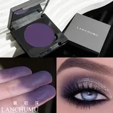 Sombra roxa fosca luz roxo escuro vinho vermelho lavanda roxo escuro profissional fosco monocromático paleta de sombras