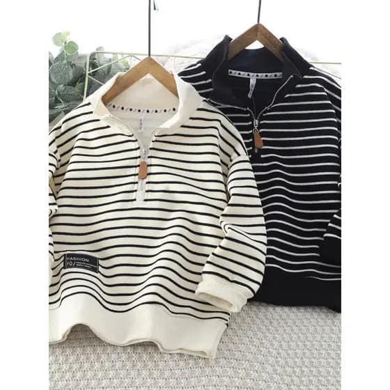 Meninos moletom primavera outono estilo 2024 novo estilo crianças médias crianças médias grandes crianças roupas de outo