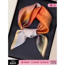 Shanghai história mãe estilo lenço de seda feminino pescoço seda amoreira grande lenço quadrado lenço de seda livre idos