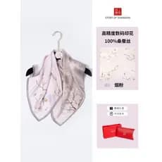 Novo estilo chinês lenço de seda dia das mulheres proteção do pescoço lenço de seda amoreira estilo mãe lenço quadrado d
