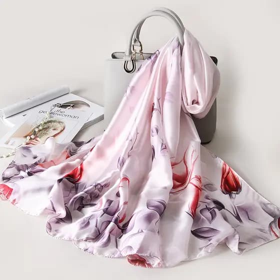 Shanghai Story 2025 primavera novo lenço de seda fino feminino mãe primavera outono verão All-Match cachecol Cheongsam x