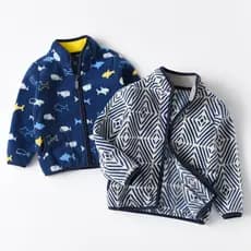 Crianças jaqueta de lã 2025 primavera outono novo produto meninos Casual velo moletom bebê Coral velo outono inverno top