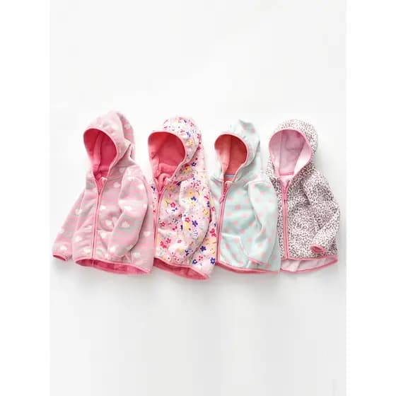 Meninas casaco de lã forro de lã engrossado crianças moletom de lã bebê outono inverno roupas infantis com capuz Cor