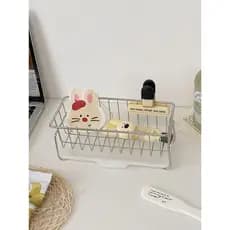 Prateleira de cozinha em aço inoxidável 304, escova de lavar louça, esponja, dreno de água, detergente para lavar louça,