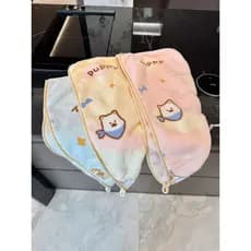 Touca de secagem de cabelo fofa absorvente de secagem rápida turbante de cabelo longo toalha de secagem de cabelo touca