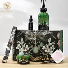 Série floresta verde aromaterapia lembrança caixa de presente conjunto de quatro peças Hotel quarto fragrância ar fresco