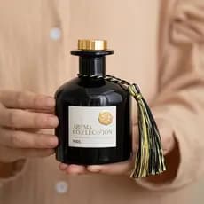 Sala interna Hotel Premium aromaterapia sem fogo difusor de longa duração preto garrafa redonda ornamentos extrato de pl