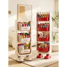 Lanche rack de armazenamento rack removível Multi-camada cozinha quarto banheiro arrumado armazenamento diversos boneca