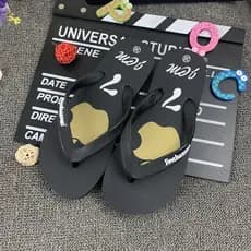 Crianças flip-flops meninos bonito dos desenhos animados crianças antiderrapante sapatos de praia médio grande crianças
