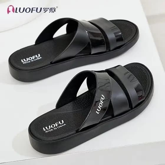 Luo Fu Premium Chinelos Granny Home Mulheres Verão Antiderrapante Casa Banho Interior Sola Grossa Sola Macia Sapatos de