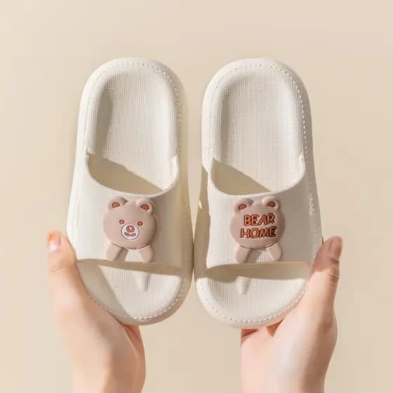 Crianças chinelos de verão meninos meninas bonito interior casa banho antiderrapante crianças grandes pai-filho sandália