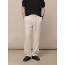 [Linho Tencel] 26 verão novo estilo calças casuais masculinas respiráveis estilo fino calças de alta qualidade masculina