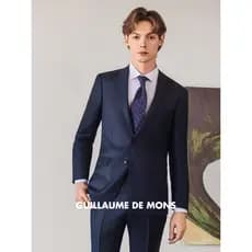 Aojia 25 primavera terno de lã pura terno masculino High-End negócios fino-ajuste terno casamento noivo casamento terno