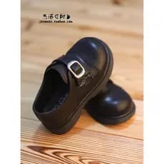 Meninos sapatos de couro primavera outono estilo preto estilo britânico sola macia meninas sapatos de couro macio jardim