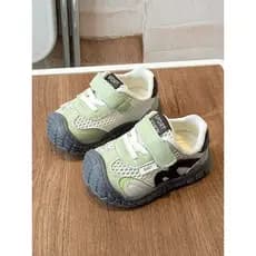 Bebê verão malha sapatos oco respirável masculino 0-1-3 anos de idade bebê criança sapatos de malha de sola macia sapato