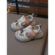 Crianças sapatos de verão malha respirável meninos sandálias Baotou Anti-pontapé 2026 novo estilo meninas moda All-Match