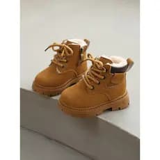 W inverno crianças velo-velo-velo Martin botas sapatos de bebê meninos engrossado sapatos de algodão quente meninas bota
